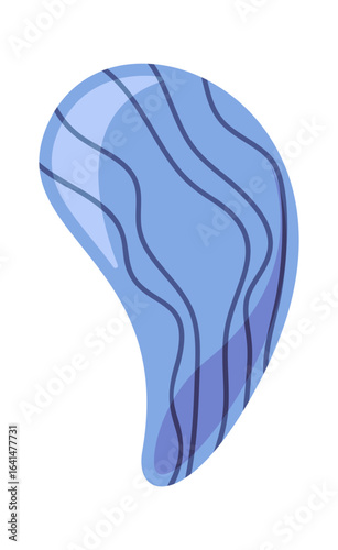 Blue mussels sea shell element
