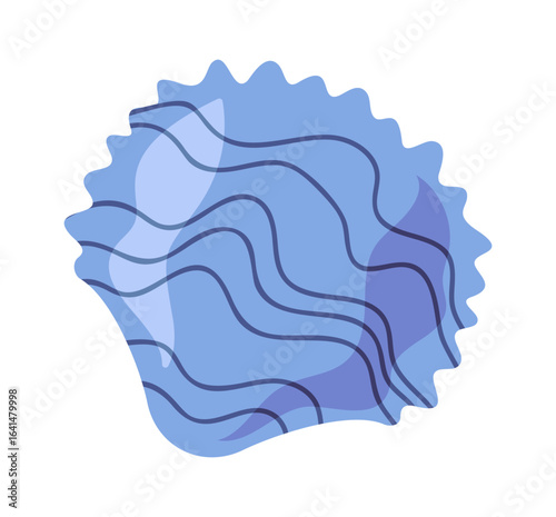 Sea shell underwater scallop design