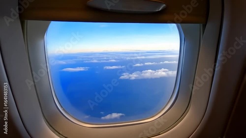 Cloudscape from Airplane Window: A Breathtaking Aerial View