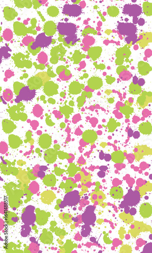 Wallpaper Mural Large collection of colorful detailed ink splats Torontodigital.ca