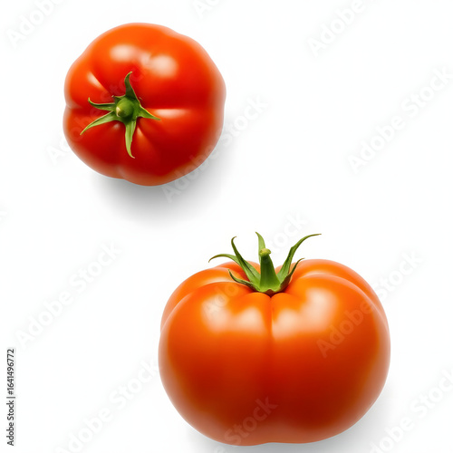 tomatos on a white background