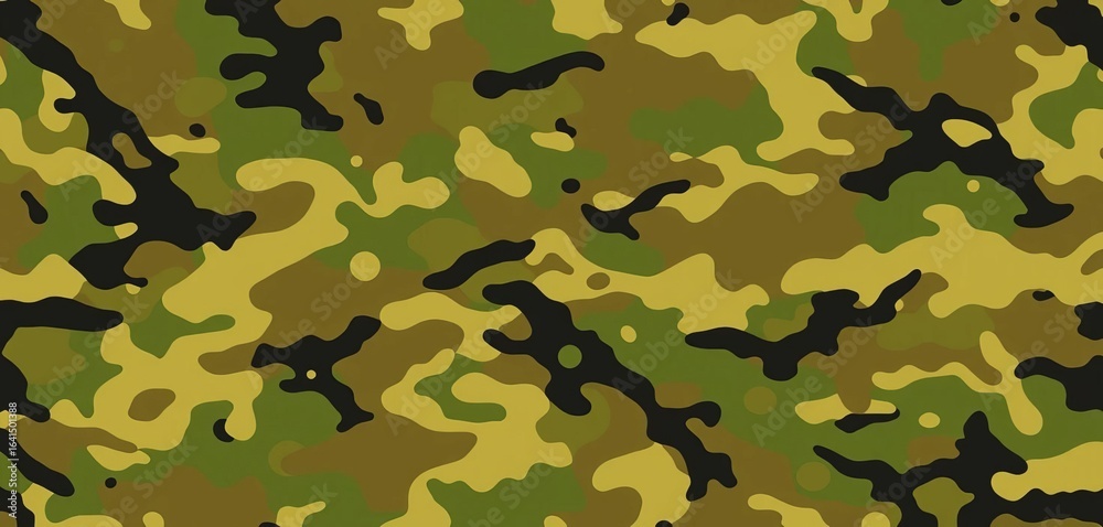 Fototapeta premium Abstract digital military camo, seamless vector texture for fabric design, trendy, digital