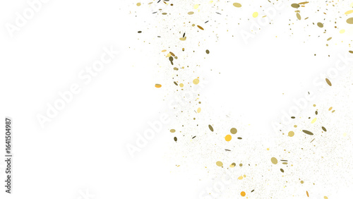 Multicolor confetti abstract background with a lot of falling pieces, isolated on a white background.