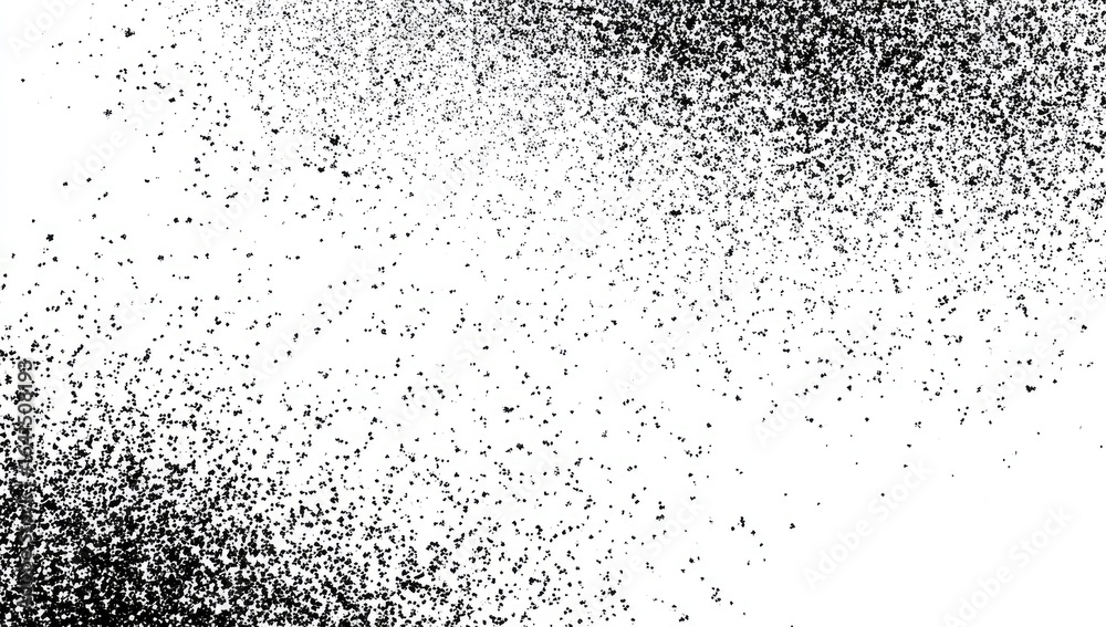 Obraz premium Abstract black speckles on white background (1)
