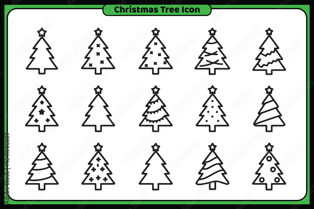 Fototapeta premium christmas icon design template