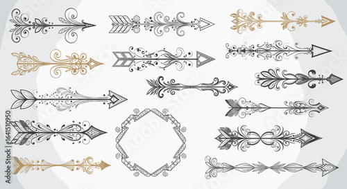 Decorative arrows and frame