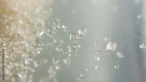 close up  texture of crystal sugar grain 