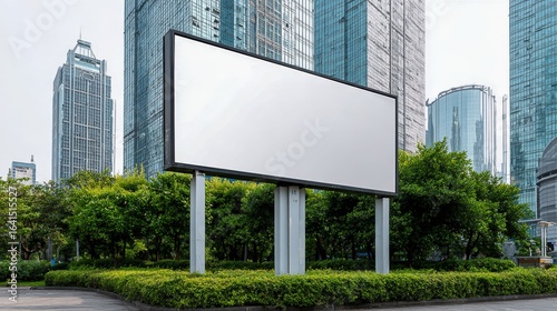 Wallpaper Mural Large Outdoor Billboard Mockup in Urban Setting for Advertising and Marketing Campaigns, Ready for Custom Message Torontodigital.ca