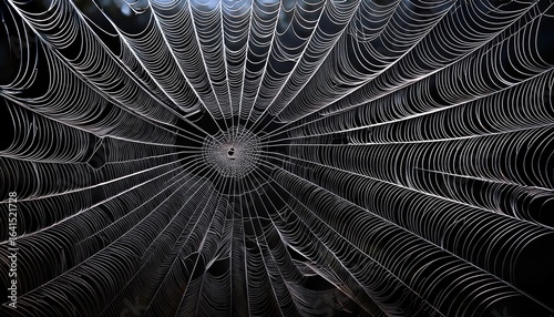 black spider web texture on a dark background creating a spooky and intricate design