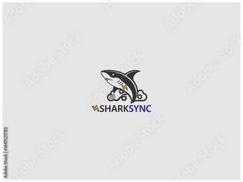 premium shark logo design vector, vector and illustration,