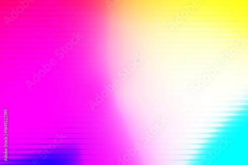 Modern Abstract Gradient. Editable Vector Vibrant Striped Gradient Mesh Background in Pink, Yellow, and Cyan