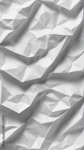 Crumpled white paper background