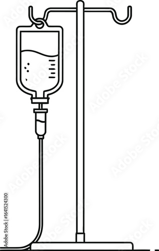 IV Drip on Stand, Medical Treatment, Healthcare