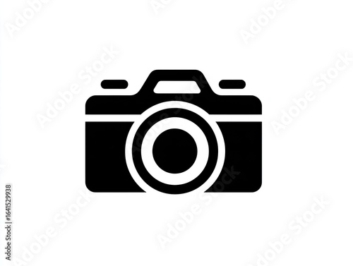 Solid black camera icon