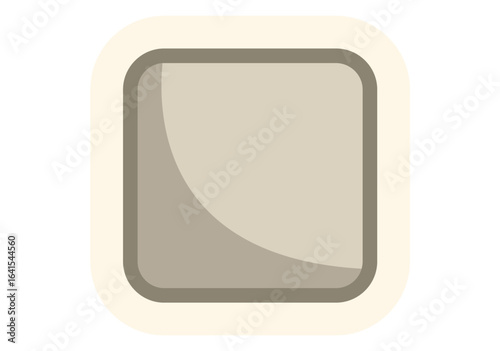 Free Download Blank rounded square sticker with a slight shadow, perfect for adding a touch of personality to your designs - GFXLoad