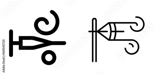 Wind Icon for Weather, Breeze, Air Flow, Climate, and Nature Symbols
