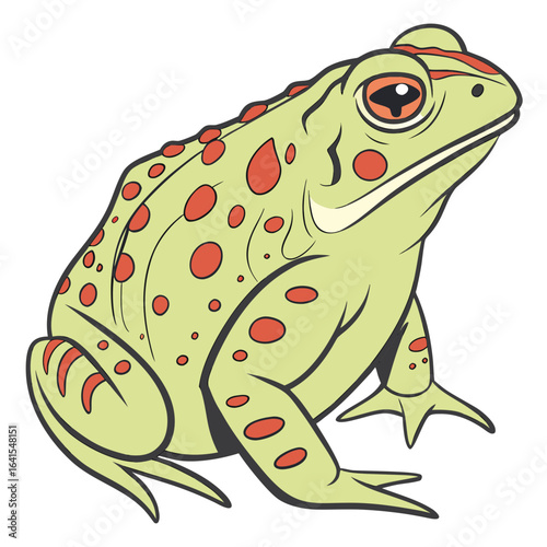 frog on white background