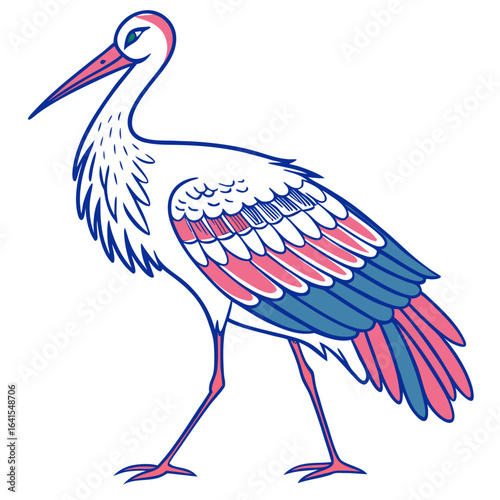 stork and baby