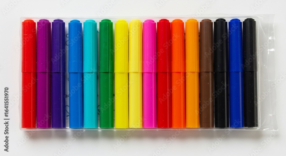 Obraz premium カラフル色鉛筆セット 高画質画像