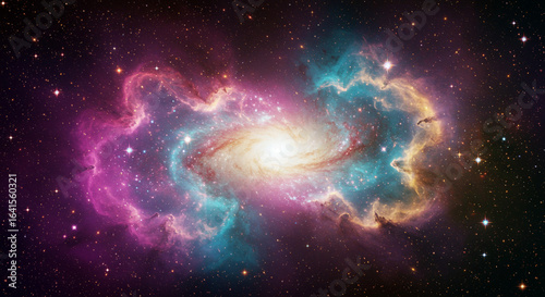 Massive Cosmic Storm in Vibrant Nebula