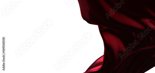 Abstract red cloth falling....