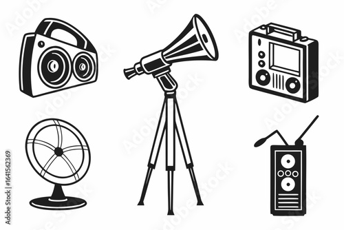 Collection of audio equipment and vintage devices