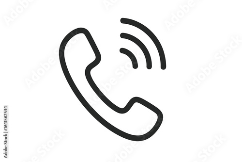Phone icon vector illustration, call dialer symbol with transparent background, modern communication design, mobile handset graphic for technology and telephony concepts