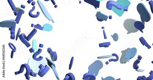 touching 3D rendering flyin...