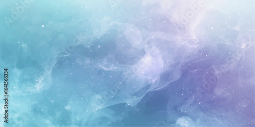 Dark stormy clouds and light blue abstract ocean water