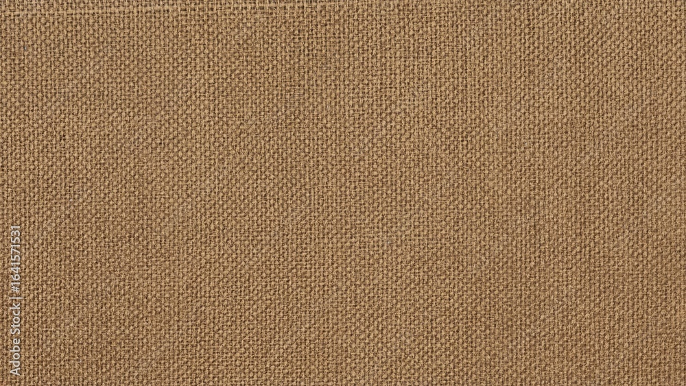 Fototapeta premium Blank area on brown sackcloth textured surface
