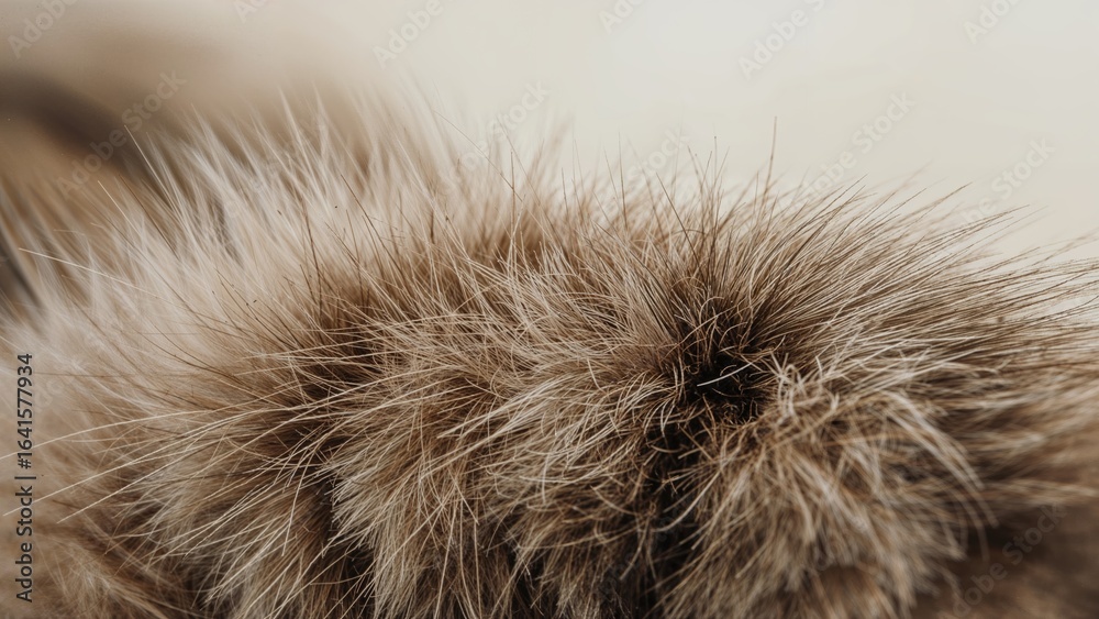 Fototapeta premium Cuddly kitty showcasing its coat