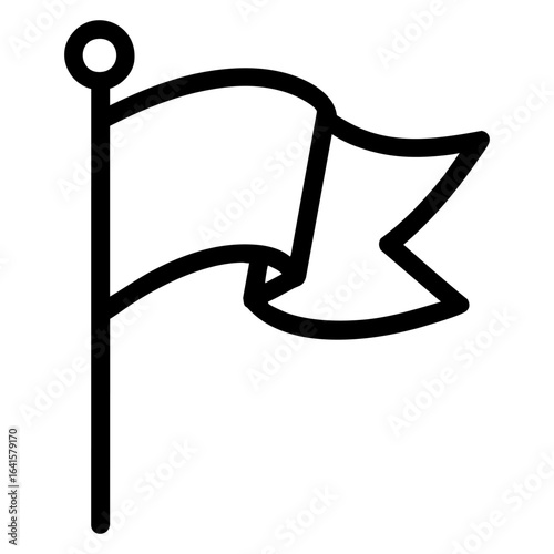 Grandstand flag Icon vector