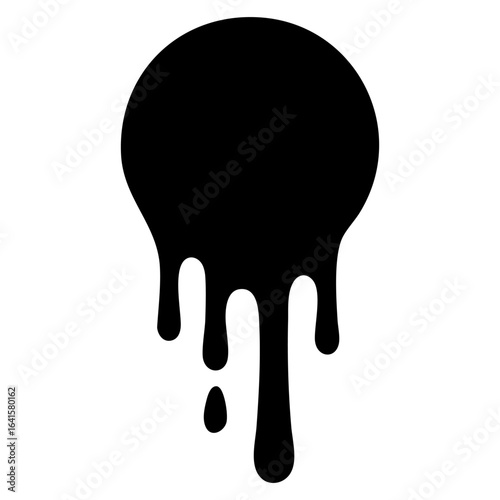 melting circle vector