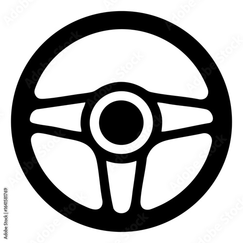car steering wheel icon vector