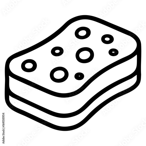 cleaning sponge icon vector