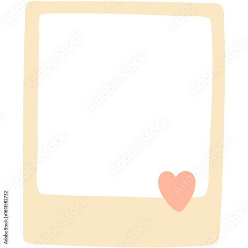 Blank Instant Photo Frame with Heart