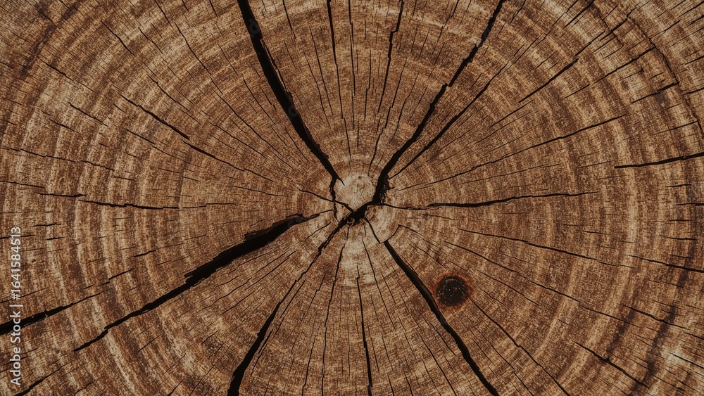 Fototapeta premium Refined natural wood pattern from an old tree trunk