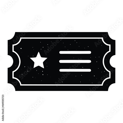 Event planner element isolated event pass on white background