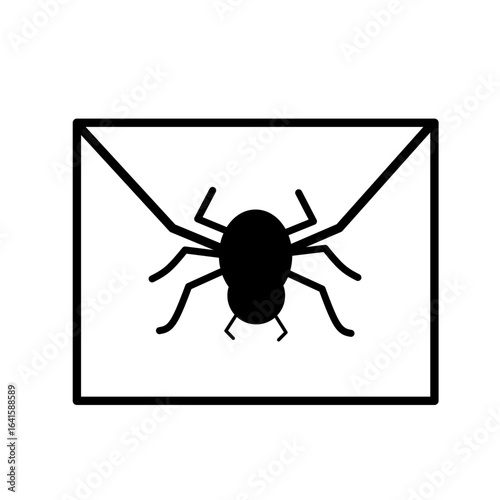 spider on a white background
