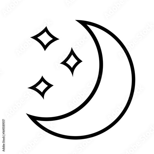moon and star