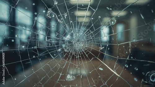 Macro photograph highlighting the surface of a phone display with smudgy fingerprints, dust, scratches, and cracked glass.