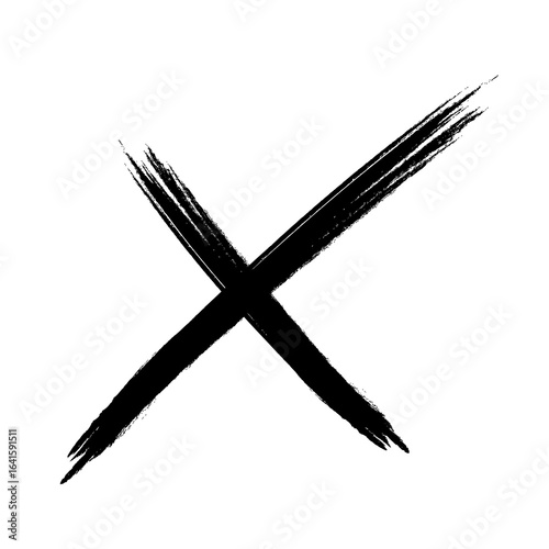 The X is a symbol of crossing over or separating