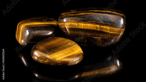 Discover the radiant allure of Tiger's Eye gemstones, polished to perfection, radiating warmth and energy, perfect for healing, meditation, and adding a touch of earthy elegance to your designs