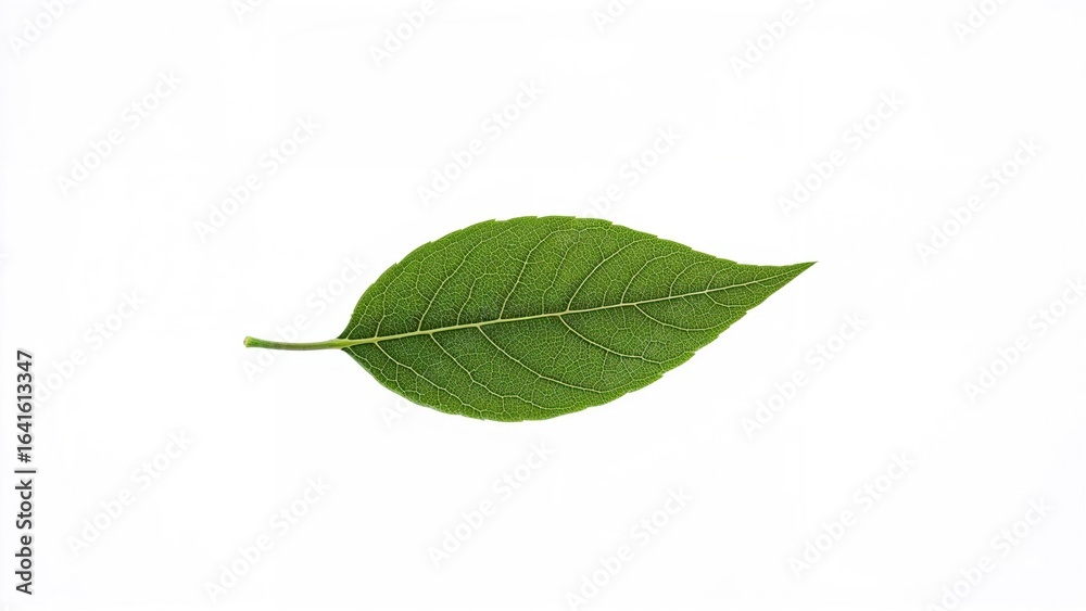 Fototapeta premium Isolated greenery with a focus on leaves in close proximity
