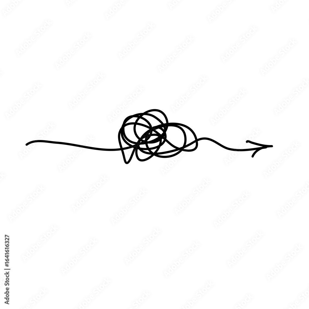 Obraz premium Psychotherapy drawing concept lines