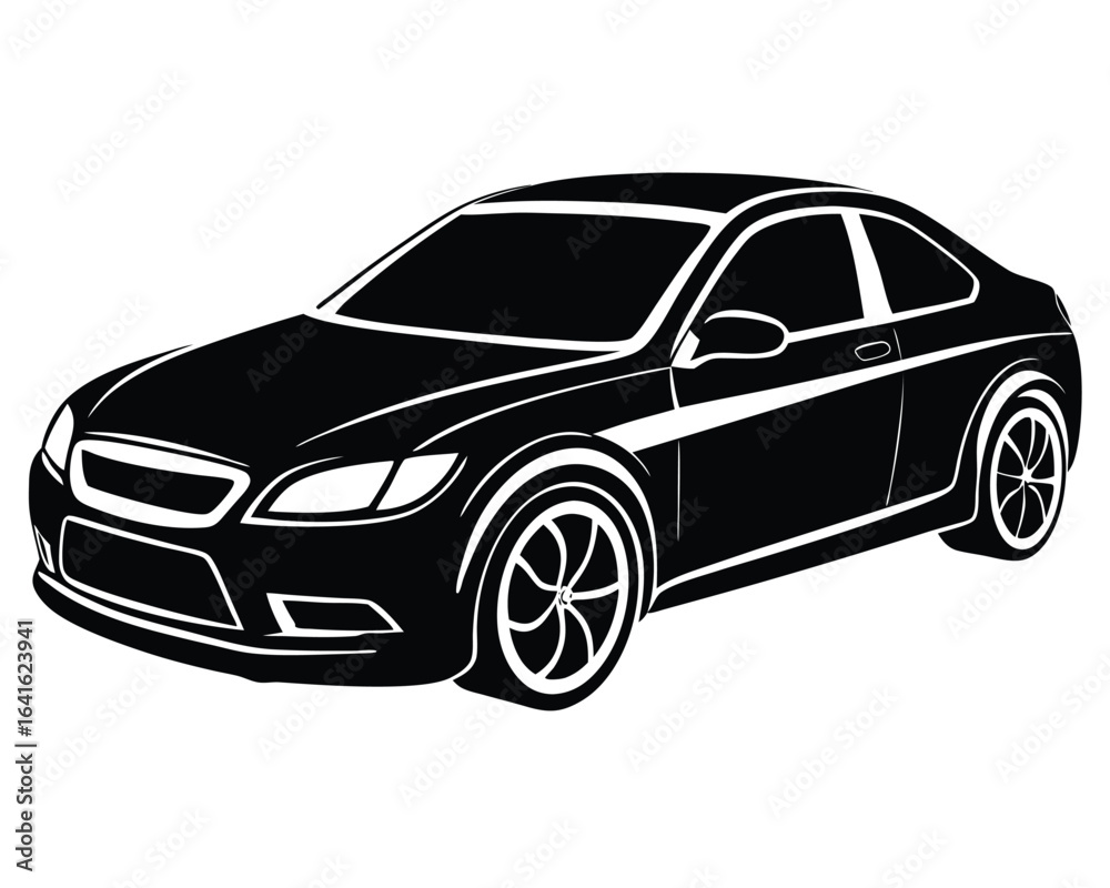 Fototapeta premium Car Silhouette 