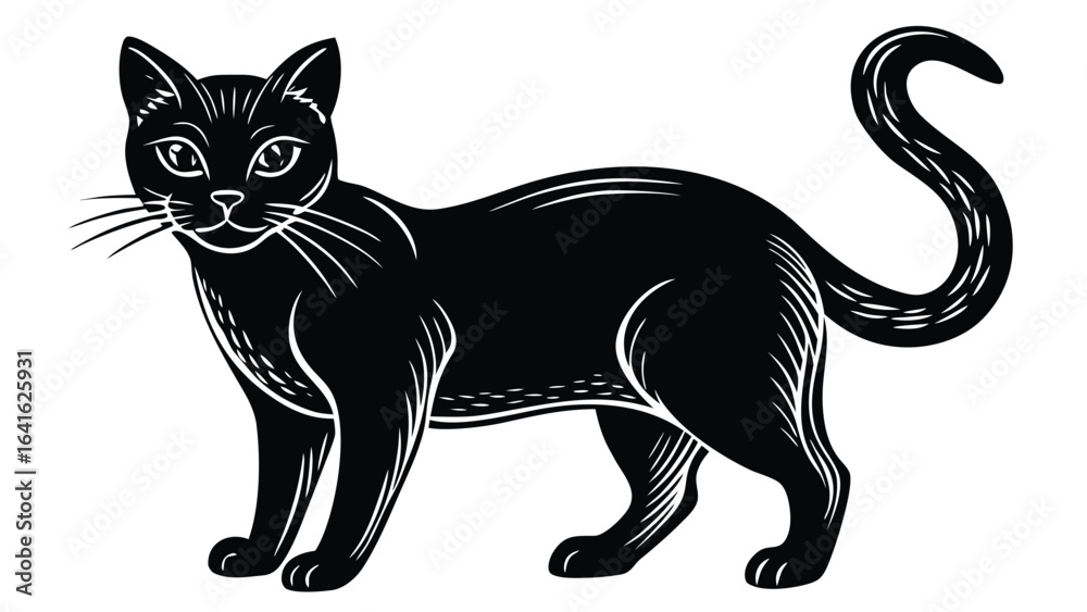 Obraz premium Cat Silhouette