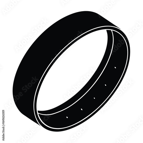 Event planner element isolated wristband on white background