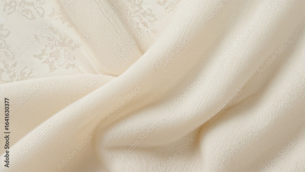 Obraz premium Soft wool fabric texture. Detailed knitwear of a warm sweater.