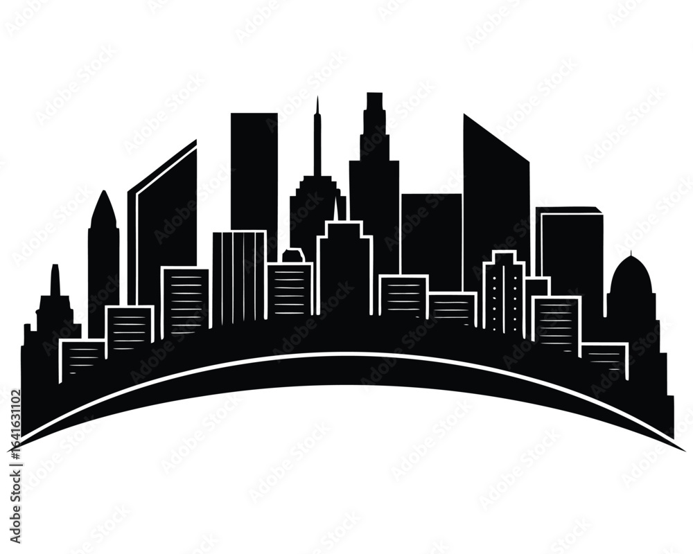 Naklejka premium City Silhouette